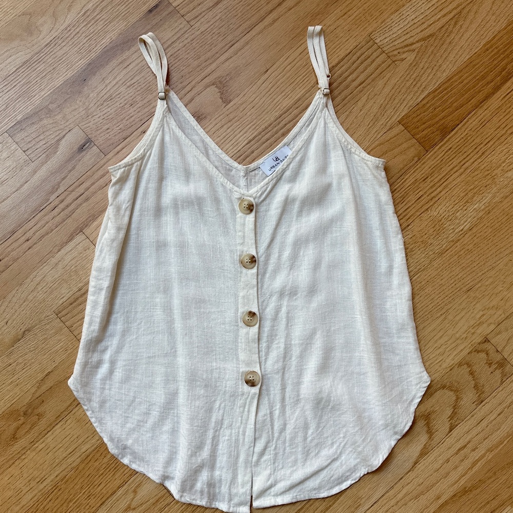 Linen Blend Tank Top